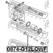 FEBEST 0874-G12LOWF - Boulon de guidage, étrier de frein