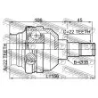 FEBEST 1011-T255LH - Jeu de joints, arbre de transmission avant gauche