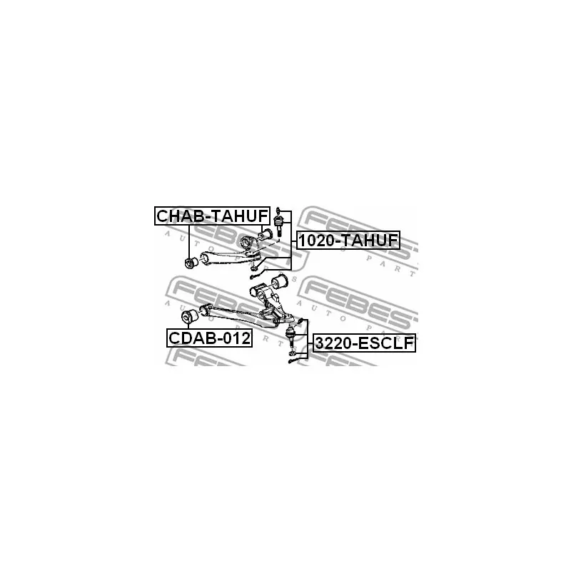 Rotule de suspension FEBEST 1020-TAHUF - Visuel 1