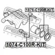 FEBEST 1074-C100R-KIT - Boulon de guidage, étrier de frein