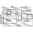 FEBEST 1111-T250 - Embout de cardan avant (kit de réparation)