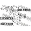 FEBEST 1225-TUCR1 - Triangle ou bras de suspension (train arrière)