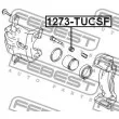 FEBEST 1273-TUCSF - Joint-soufflet, guidage d'étrier de frein