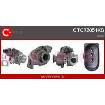 Turbocompresseur, suralimentation CASCO [CTC72051KS]
