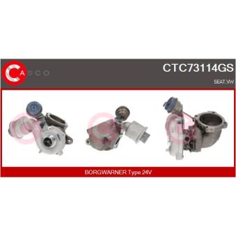 Turbocompresseur, suralimentation CASCO [CTC73114GS]