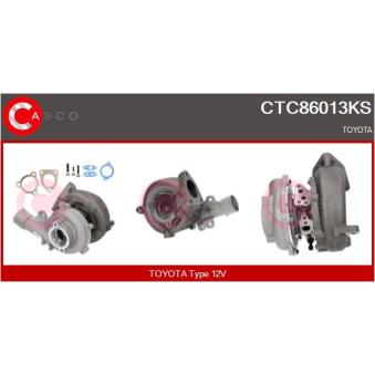 Turbocompresseur, suralimentation CASCO [CTC86013KS]