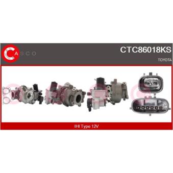 Turbocompresseur, suralimentation CASCO [CTC86018KS]