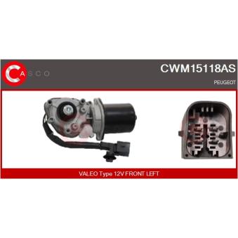 Moteur d'essuie-glace CASCO CWM15118AS pour PEUGEOT 406 2.2 - 158cv