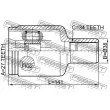 FEBEST 1611-221FLH - Jeu de joints, arbre de transmission avant gauche