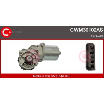 Moteur d'essuie-glace CASCO CWM30102AS pour AUDI A6 1.3 D Multijet - 95cv