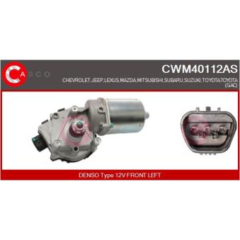 Moteur d'essuie-glace CASCO CWM40112AS pour TOYOTA RAV 4 2.0 - 158cv