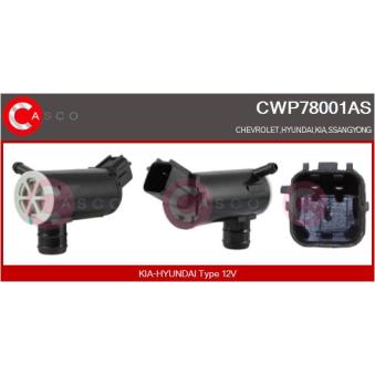 Pompe d'eau de nettoyage, nettoyage des vitres CASCO CWP78001AS pour TOYOTA COROLLA 2.5 CRDi - 110cv
