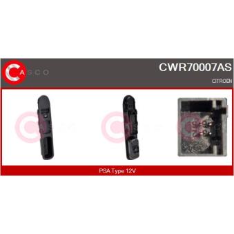 Interrupteur, lève-vitre CASCO CWR70007AS pour TOYOTA CELICA 1.2 PureTech 110 - 110cv