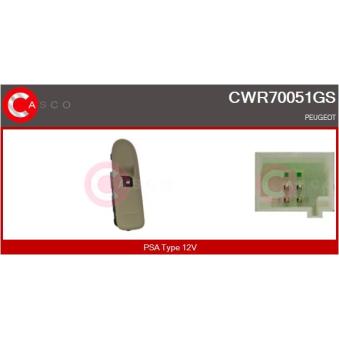 Interrupteur, lève-vitre CASCO [CWR70051GS]