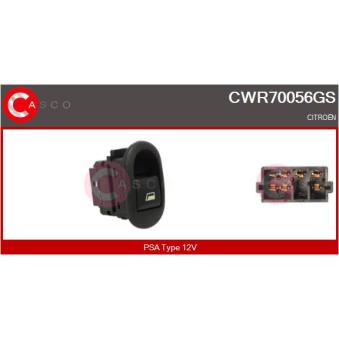 Interrupteur, lève-vitre CASCO [CWR70056GS]
