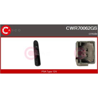 Interrupteur, lève-vitre CASCO OEM 6490P9