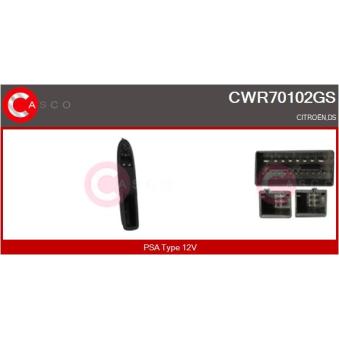 Interrupteur, lève-vitre CASCO [CWR70102GS]