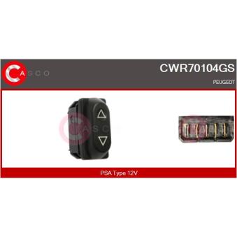 Interrupteur, lève-vitre CASCO [CWR70104GS]