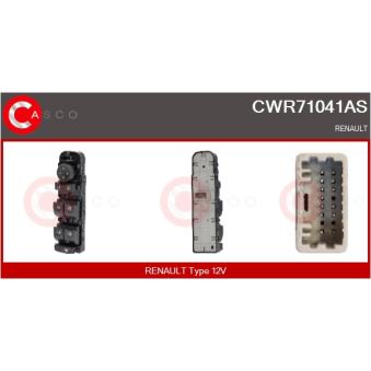 Interrupteur, lève-vitre CASCO CWR71041AS pour AUDI CABRIOLET 1.6 E85 - 110cv