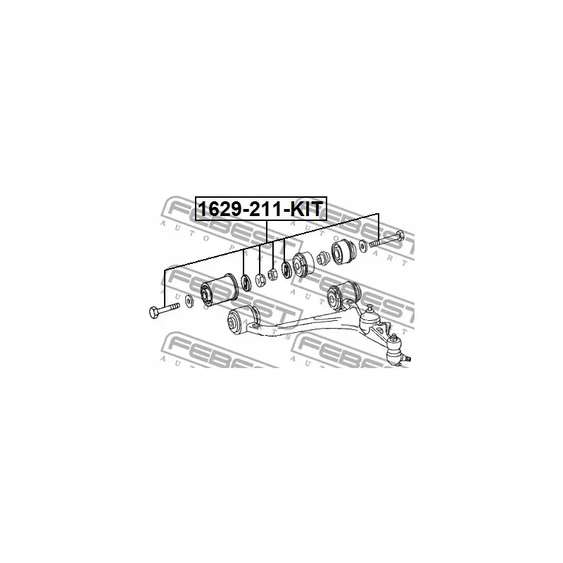 Vis de correction du carrossage FEBEST 1629-211-KIT - Visuel 2