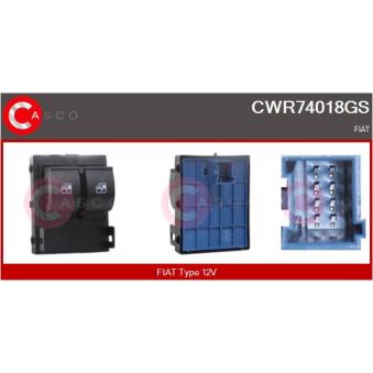 Interrupteur, lève-vitre CASCO OEM 735518654