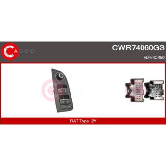 Interrupteur, lève-vitre avant gauche CASCO [CWR74060GS]