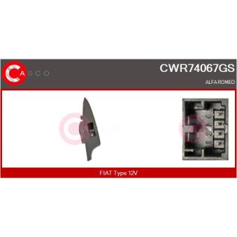 Interrupteur, lève-vitre arrière droit CASCO [CWR74067GS]