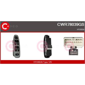 Interrupteur, lève-vitre CASCO [CWR78039GS]