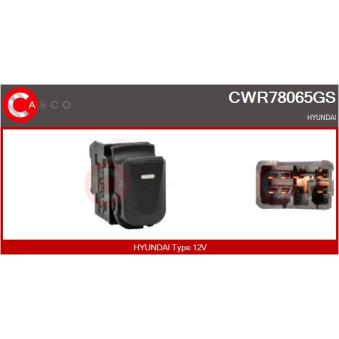Interrupteur, lève-vitre avant droit CASCO [CWR78065GS]