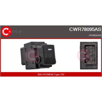 Interrupteur, lève-vitre CASCO [CWR78095AS]
