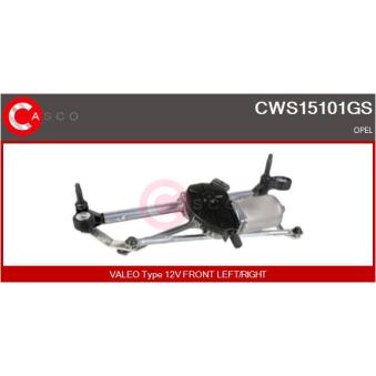 Système de nettoyage des vitres CASCO CWS15101GS pour FORD GRANADA 1.2 - 69cv