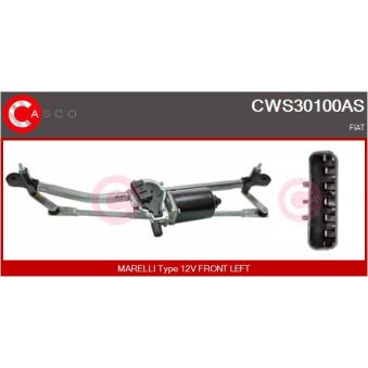 Système de nettoyage des vitres CASCO CWS30100AS pour FIAT PUNTO 1.9 DS 60 - 60cv
