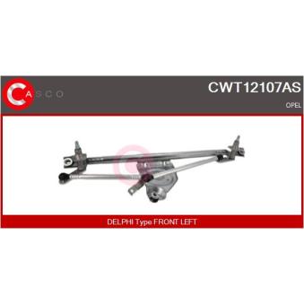 Tringlerie d'essuie-glace CASCO CWT12107AS pour OPEL CORSA 1.2 i - 45cv