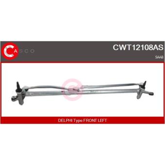 Tringlerie d'essuie-glace CASCO CWT12108AS pour SAAB 93 2.0 T Bio Power - 200cv