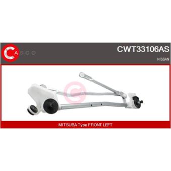 Tringlerie d'essuie-glace CASCO CWT33106AS pour MINI MINI PACEMAN 160 SR - 110cv