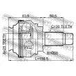 FEBEST 1910-X1R - Embout de cardan avant (kit de réparation)