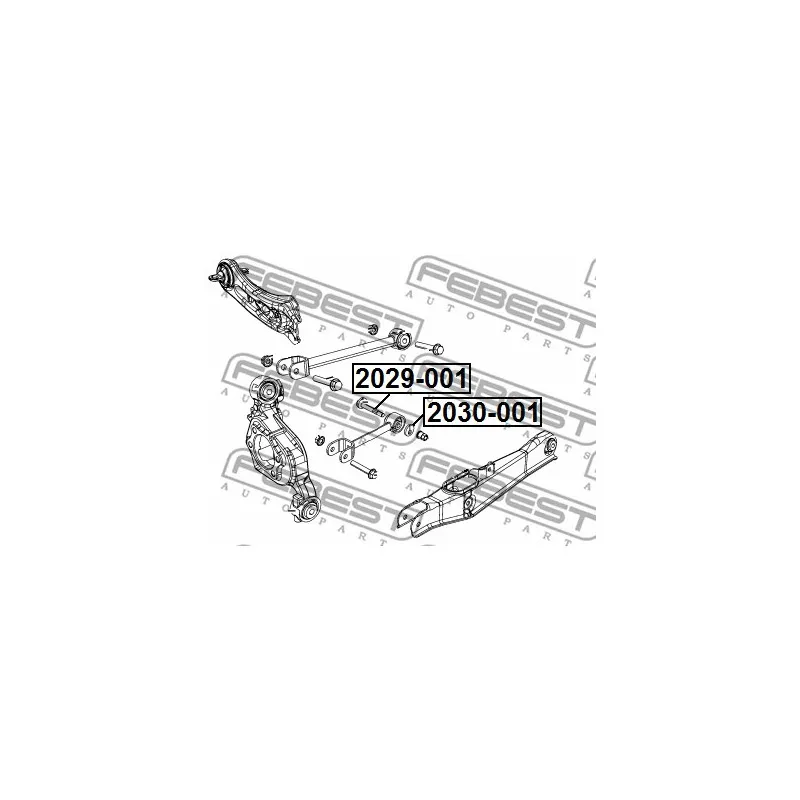 Coquille Caster, corps d'essieu FEBEST 2030-001 - Visuel 2