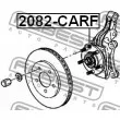 FEBEST 2082-CARF - Moyeu de roue avant