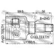 FEBEST 2111-CB316LH - Jeu de joints, arbre de transmission avant gauche