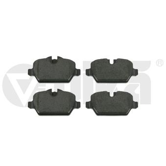 Jeu de 4 plaquettes de frein avant VIKA [61106301]