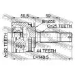 FEBEST 2210-CER16A44 - Embout de cardan avant (kit de réparation)