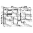 FEBEST 2211-EDLH - Jeu de joints, arbre de transmission avant gauche