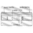 FEBEST 2312-TRT5RH - Arbre de transmission avant droit