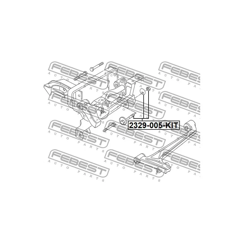 Vis de correction du carrossage FEBEST 2329-005-KIT - Visuel 2