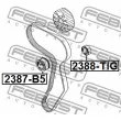 FEBEST 2388-TIG - Poulie renvoi/transmission, courroie trapézoïdale à nervures