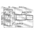 FEBEST 2410-FLUE - Embout de cardan avant (kit de réparation)