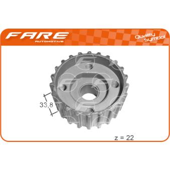 Roue dentée, vilebrequin FARE SA 10572 pour ALFA ROMEO JUNIOR 2.0 E quattro - 115cv