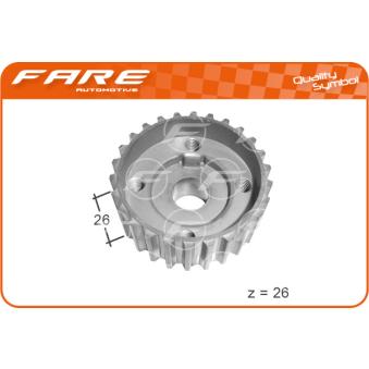 Roue dentée, vilebrequin FARE SA 10792 pour OPEL KADETT 1.9 TDI - 110cv