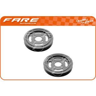 Poulie, vilebrequin FARE SA 12837 pour PEUGEOT 406 2.0 D - 150cv
