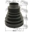 FEBEST 2715P-XC90F - Joint-soufflet, arbre de commande
